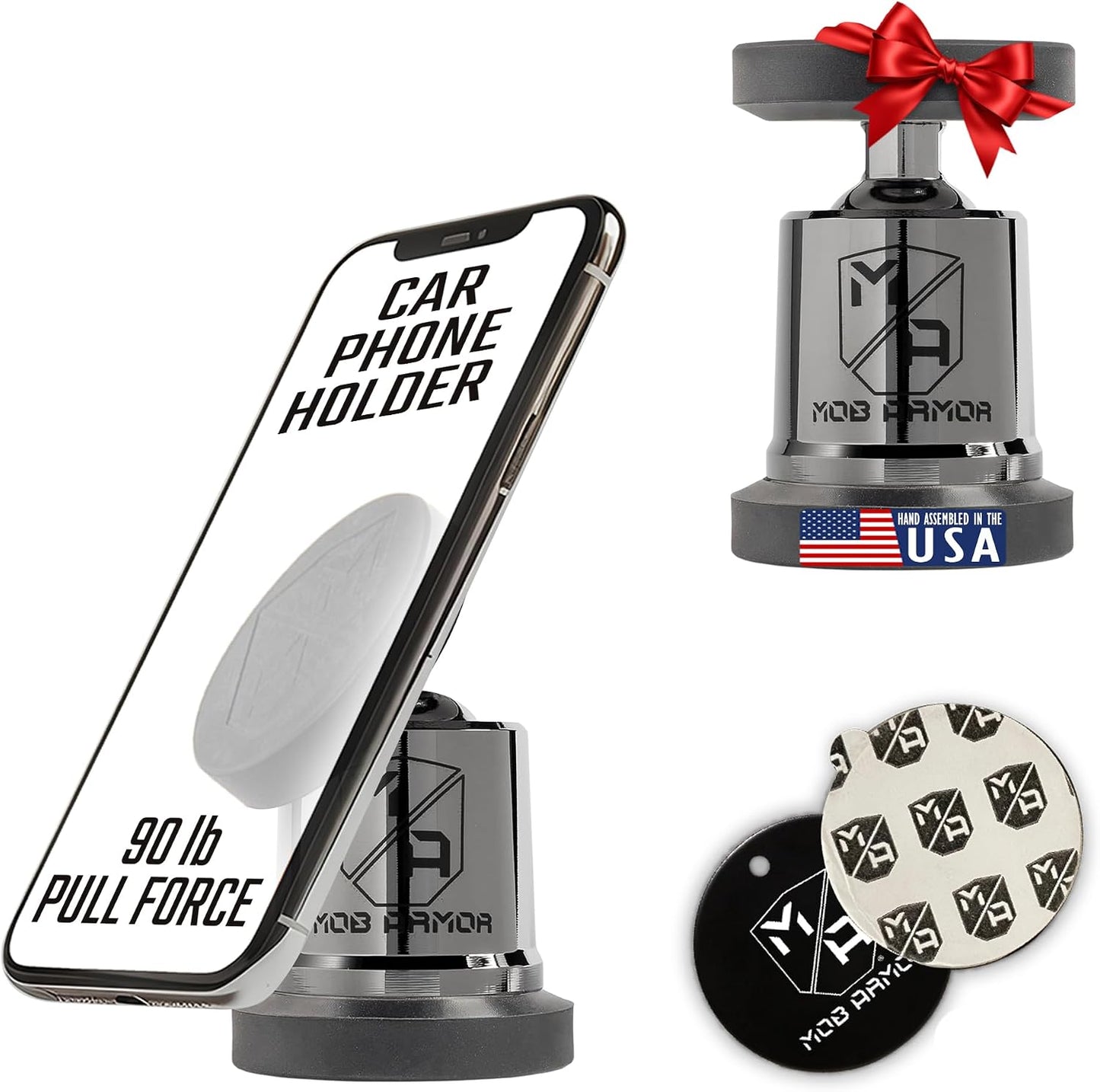 Mobnetic Maxx Black Chrome (Mobnetic Pro) Magnetic Car Mount