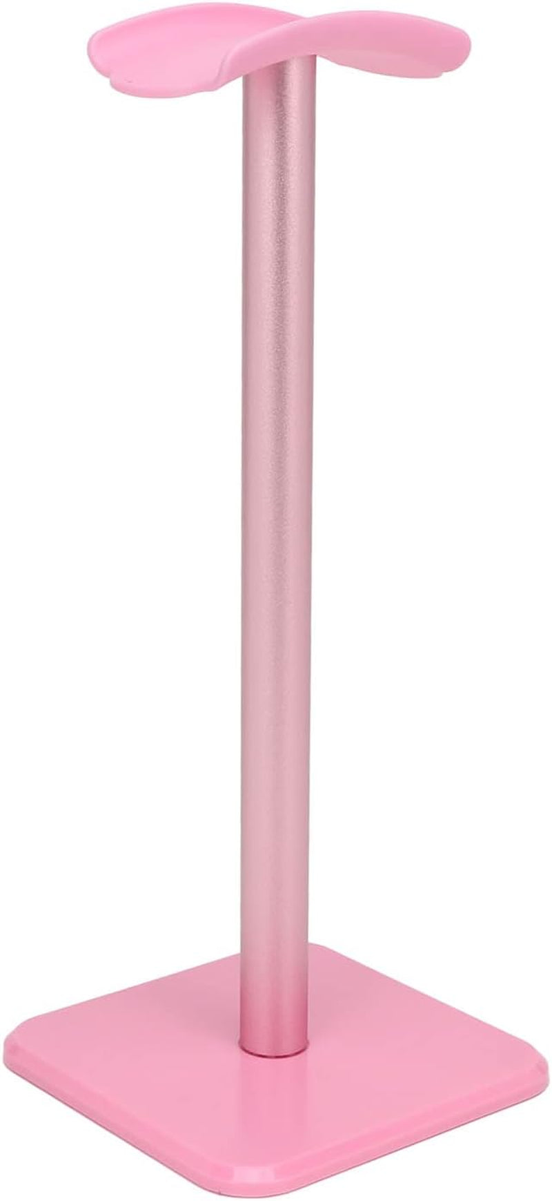 Headphone Stand, Durable Desk Headset Holder, Gaming Headset Holder Hanger Rack, Stable Non Slip Gaming Headset Stand for All Earphone Accessories (Pink)