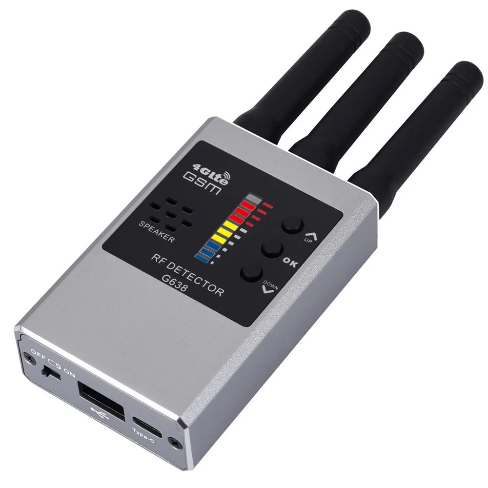 Anti-Spy RF Signal Detector Detection Camera GSM Audio Bug Finder GPS Signal Lens RF Tracker Detect anti Candid Camera Detector