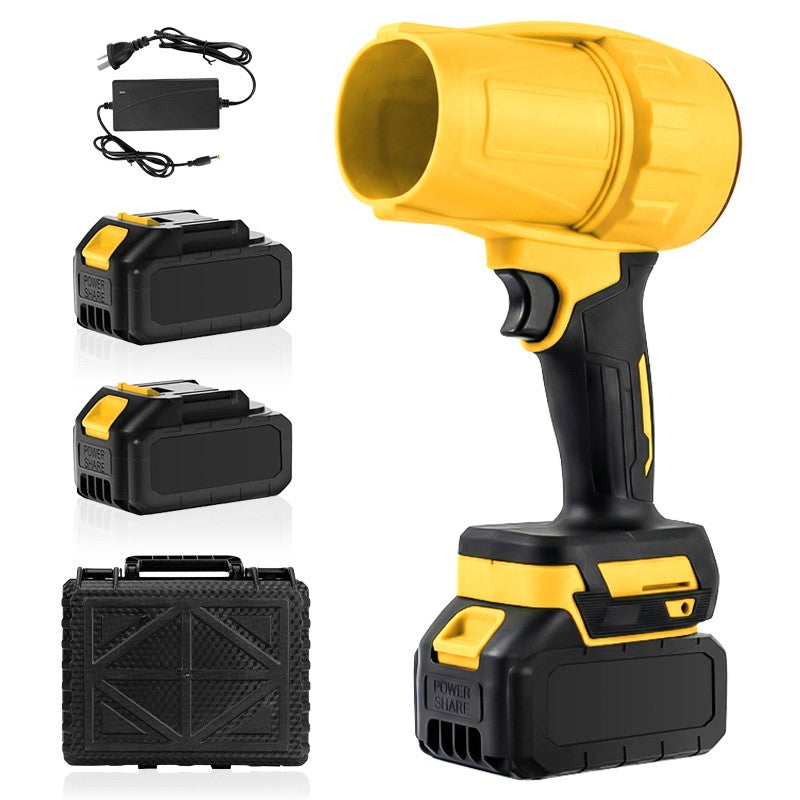 500000 RPM Electric Leaf Blower Cordless Turbo Jet Blower W/ 2 Lithium Battery