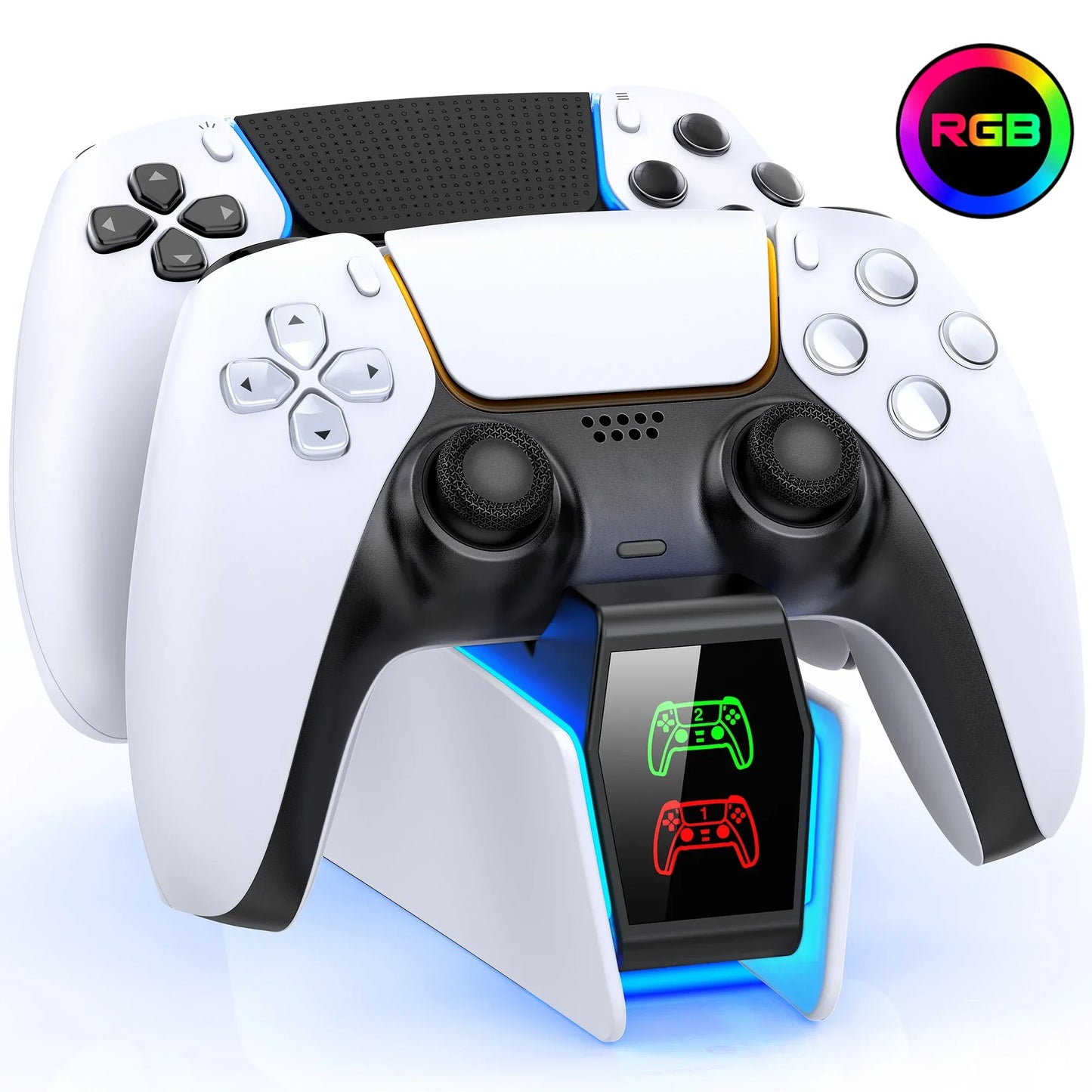 Dual PS5 DualSense Controller Charging Station