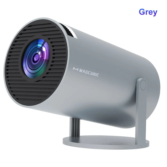 Projector Android 14 8K 1280*720P Hy300Pro+ Dual Wifi 290ANSI 180°Flexible BT5.0 Cinema Outdoor Portable Projector