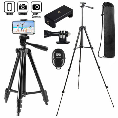 Professional Smartphone Tripod: Portable Cell Phone Stand for Selfies and Photography