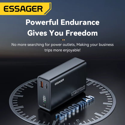 Power Bank 20000Mah Portable PD 65W Fast Charging Mobile Phone External Battery Powerbank for Iphone17 16 15 Laptop Mac
