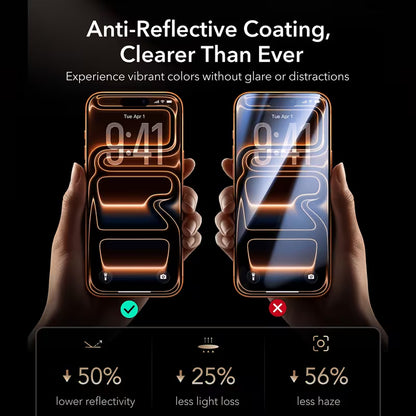 2 X Screen Protector Tempered Glass Iphone 17 Air 16E 15 Pro Max 14 13 12 11 XR