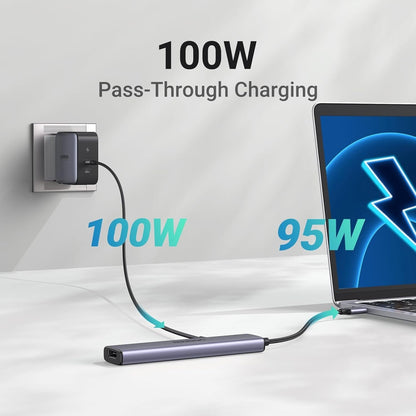 UGREEN Revodok 105 USB C Hub 5 in 1 Multiport Adapter 4K HDMI, 100W Power Au