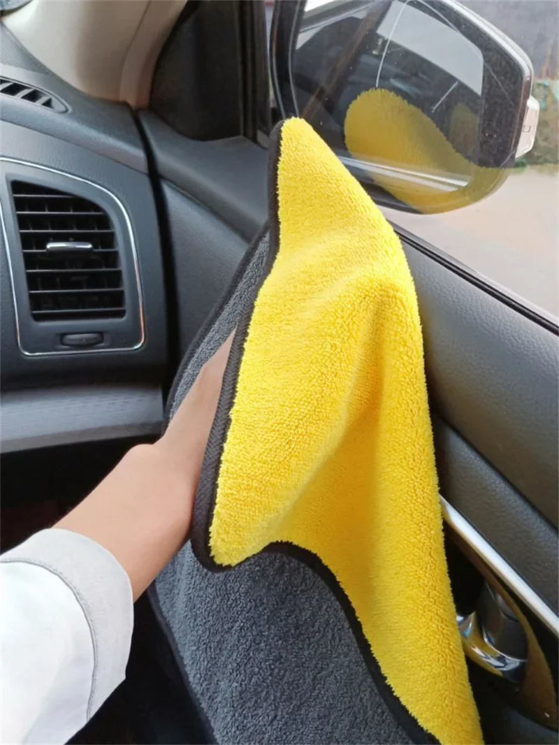 Professional Microfiber Car Cleaning Towels - Available in 1, 2, or 6 Pack for Effective Car Washing and Detailing