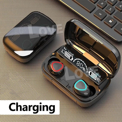TWS Bluetooth 5.3 Waterproof Wireless Earbuds with LED Display - 2025 Model