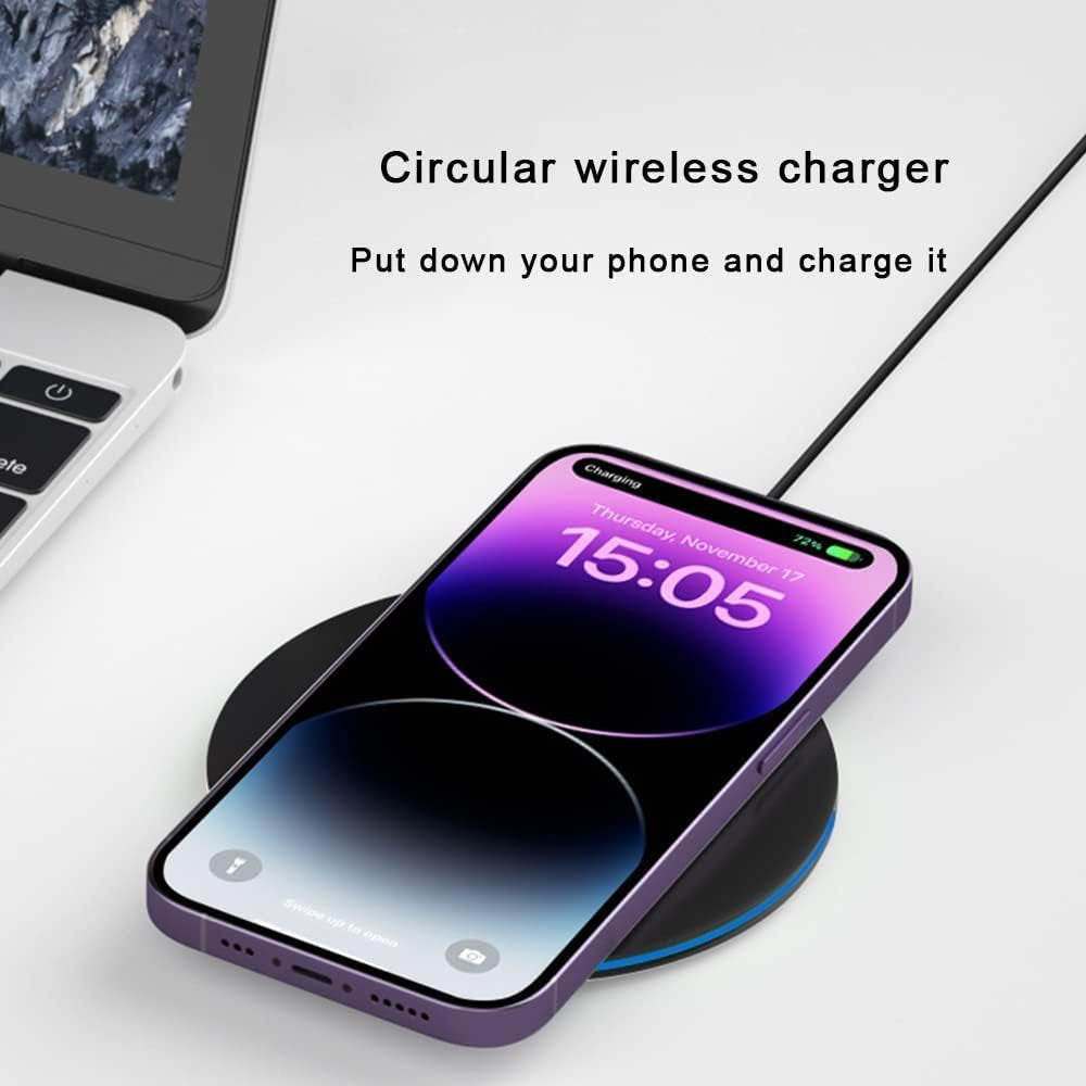 Wireless Charging Pad 20W, Fast Wireless Charger Wireless Phone Charger Compatible with Iphone 12/13/14/15/16, Inductive Charging Station Compatible with Samsung Galaxy S24/S23/S22/S21/Google Pixel