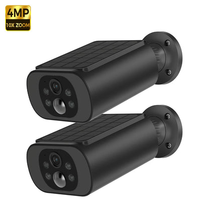 ALEVIO 2.5K Outdoor Solar Camera Wireless Cam WIFI Ultra Standby Time PIR Motion Light Color Night Vision AI Detect Battery Cam