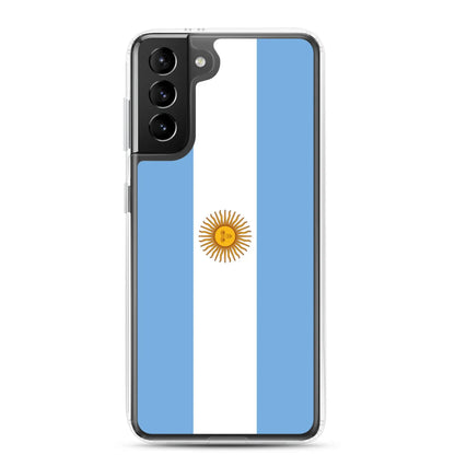 Coque Souple Antichoc pour Samsung avec Drapeau de l'Argentine