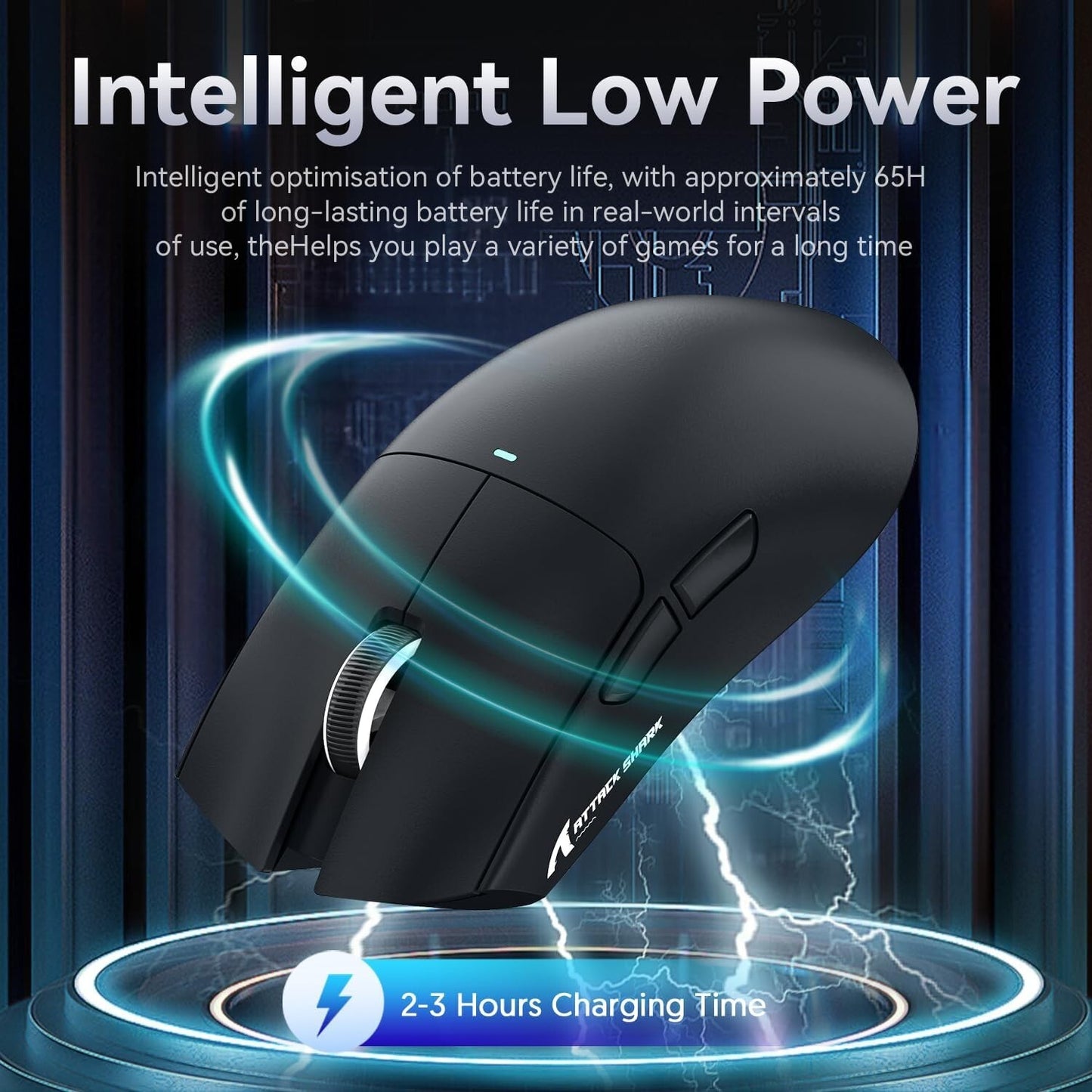 ATTACK SHARK X11 Tri-Mode Wireless Gaming Mouse with RGB Charging Dock, 22000DPI