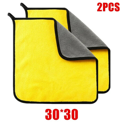 Professional Microfiber Car Cleaning Towels - Available in 1, 2, or 6 Pack for Effective Car Washing and Detailing