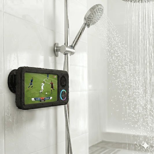 Waterproof Shower Phone Holder + Speaker