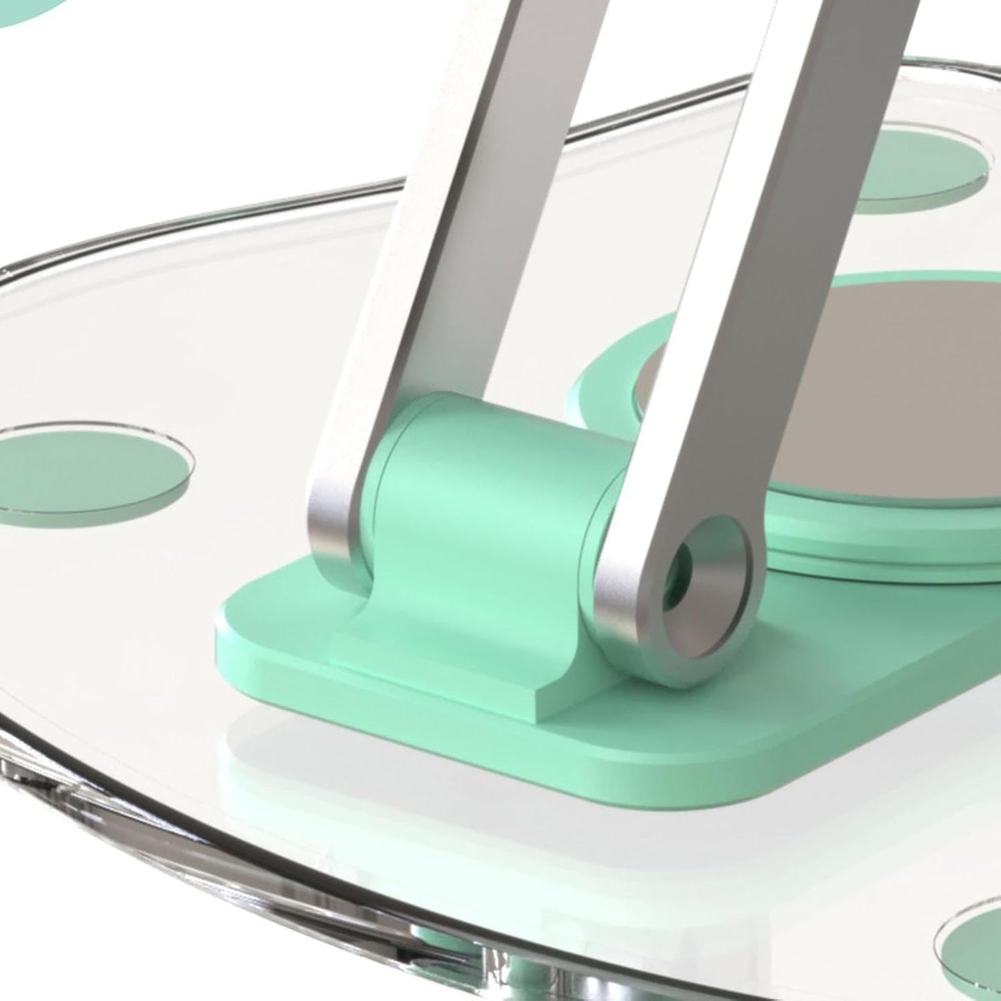 Tablet Stand Holder - Foldable Transparent Acrylic Tablet Stand for Desk | Fashionable and Multipurpose Desktop Tablet Stand for Tablets and Mobile Phones