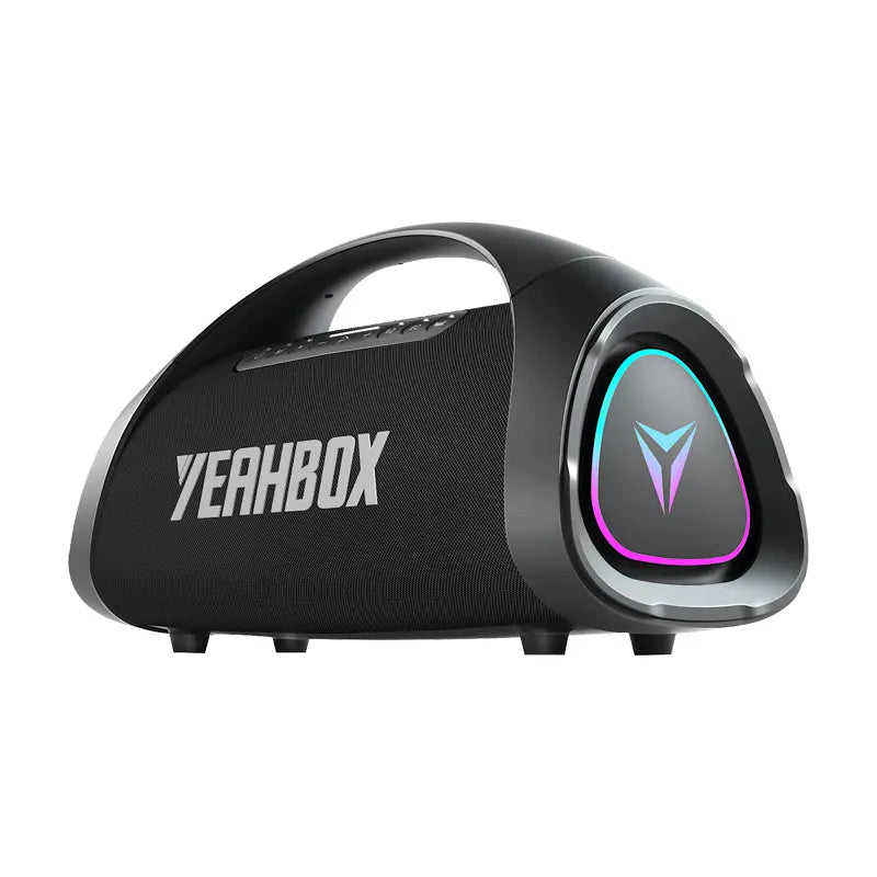 YEAHBOX Sonic Boom Max Portable Bluetooth Sound System - 200W RMS/300W Peak Stereo Speaker with Trifonic Pro True 3-Way Hi-Fi, Pulsebass X Oval Woofer, 5 Drivers, Bluetooth 5.3, EQ, USB Type-C Fast Charging, Water Resistant, and Battery-Powered for Outdoor Use.