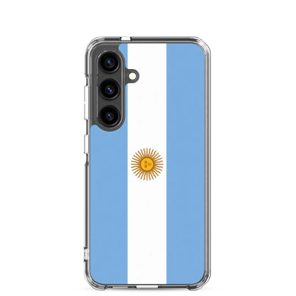 Coque Souple Antichoc pour Samsung avec Drapeau de l'Argentine