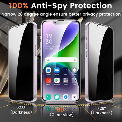 3+3 Pack Privacy Screen Protector for Iphone 14 plus 6.7-Inch with 3 Pack Camera Lens Protector, anti Spy Tempered Glass Film 9H Hardness Bubble Free Case Friendly