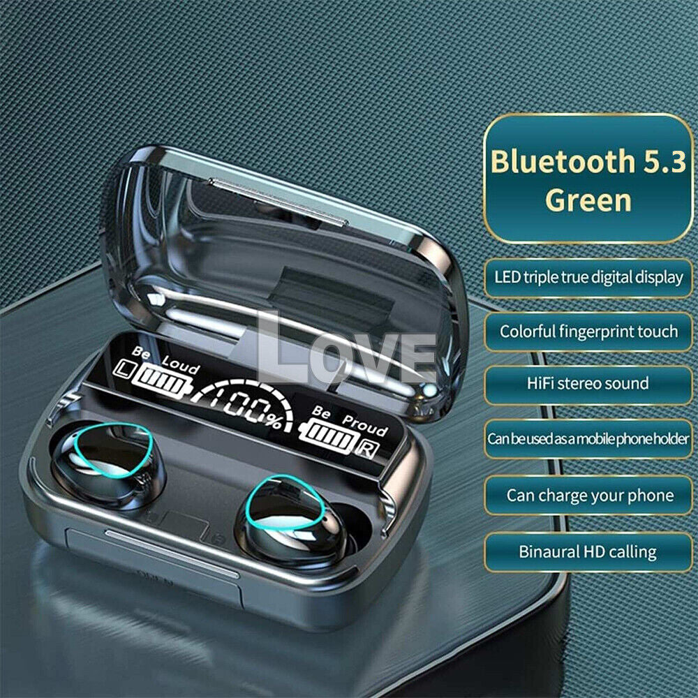 TWS Bluetooth 5.3 Waterproof Wireless Earbuds with LED Display - 2025 Model