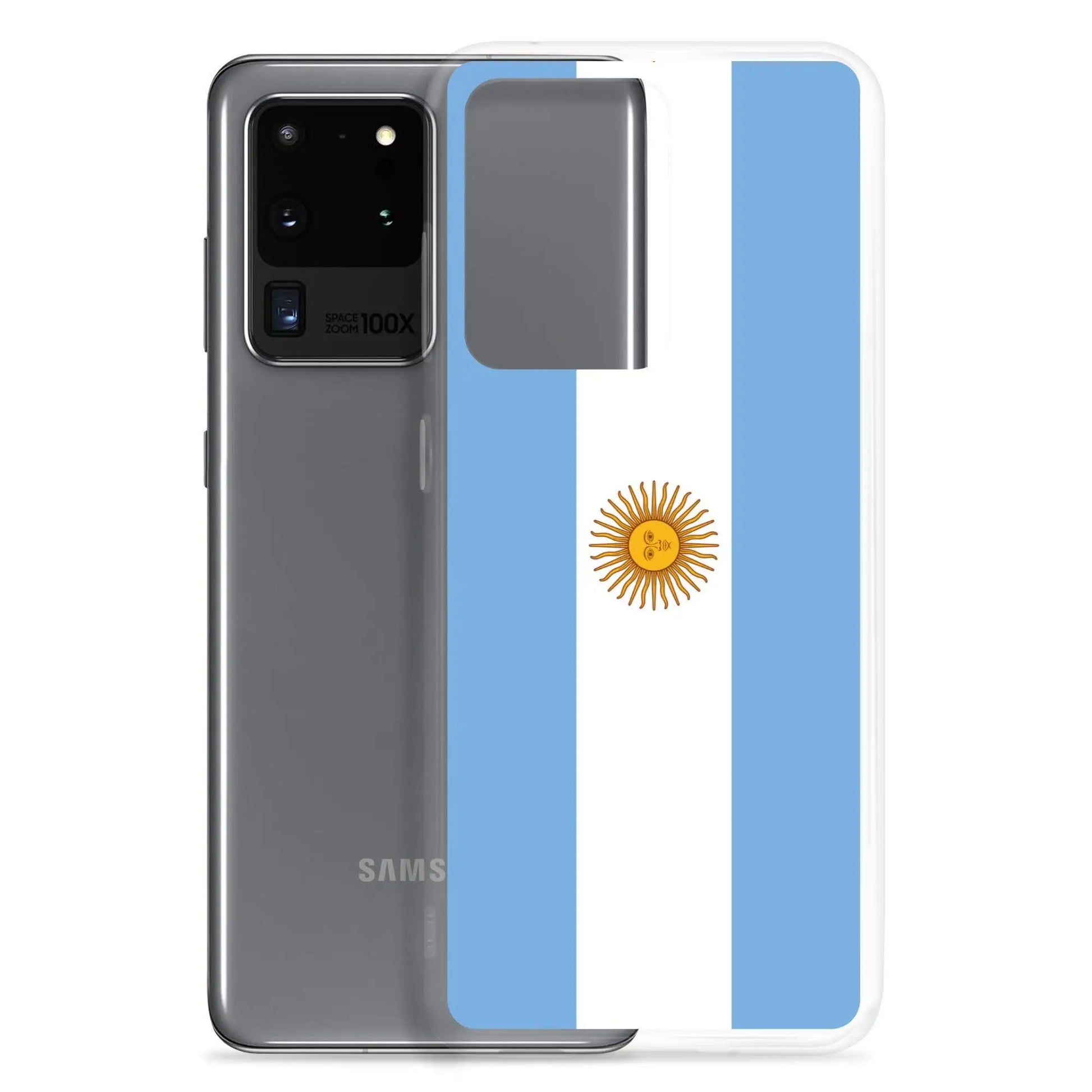 Coque Souple Antichoc pour Samsung avec Drapeau de l'Argentine