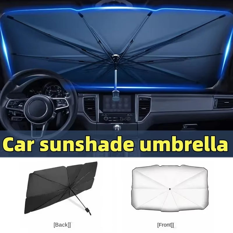 Car Sunshade Umbrella - Premium Windshield Protector for Summer Sun and Interior Shielding