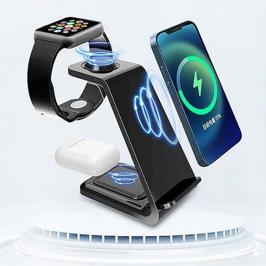 15W Fast Wireless Charging Stand for Samsung, iPhone, and LG Devices