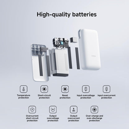 Power Up Anywhere: 20000mAh Dark Gray Power Bank with Integrated Cable for Fast Charging
