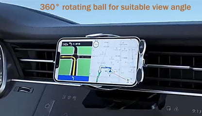 Experience the Ultimate Convenience with Our 15W Fast Wireless Phone Charger & Holder - Perfect for Car, Office, and Kitchen!