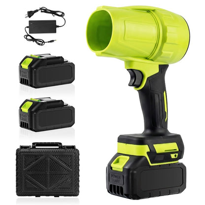 500000 RPM Electric Leaf Blower Cordless Turbo Jet Blower W/ 2 Lithium Battery