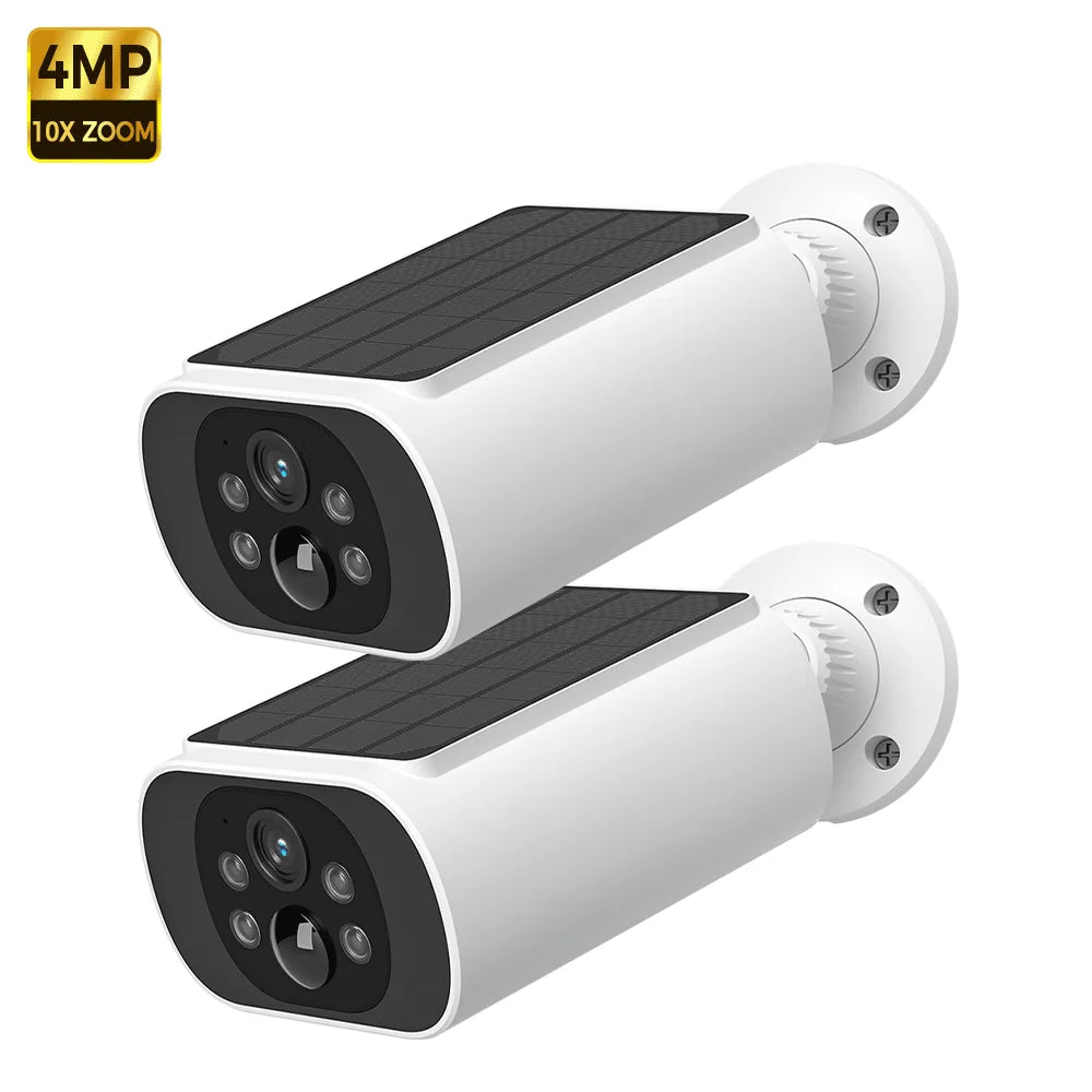 ALEVIO 2.5K Outdoor Solar Camera Wireless Cam WIFI Ultra Standby Time PIR Motion Light Color Night Vision AI Detect Battery Cam