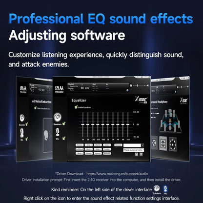 V9 Pro Headset with Microphone Three Mode Bluetooth Wireless Computer PC Gamer Headphones Accessories V9 Pro