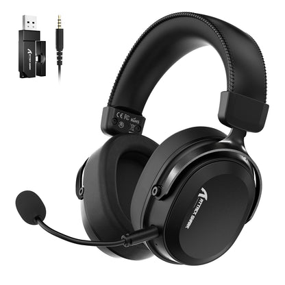 ATTACK SHARK L30Pro Wireless Gaming Headset, Detachable Microphone 7.1 Surround