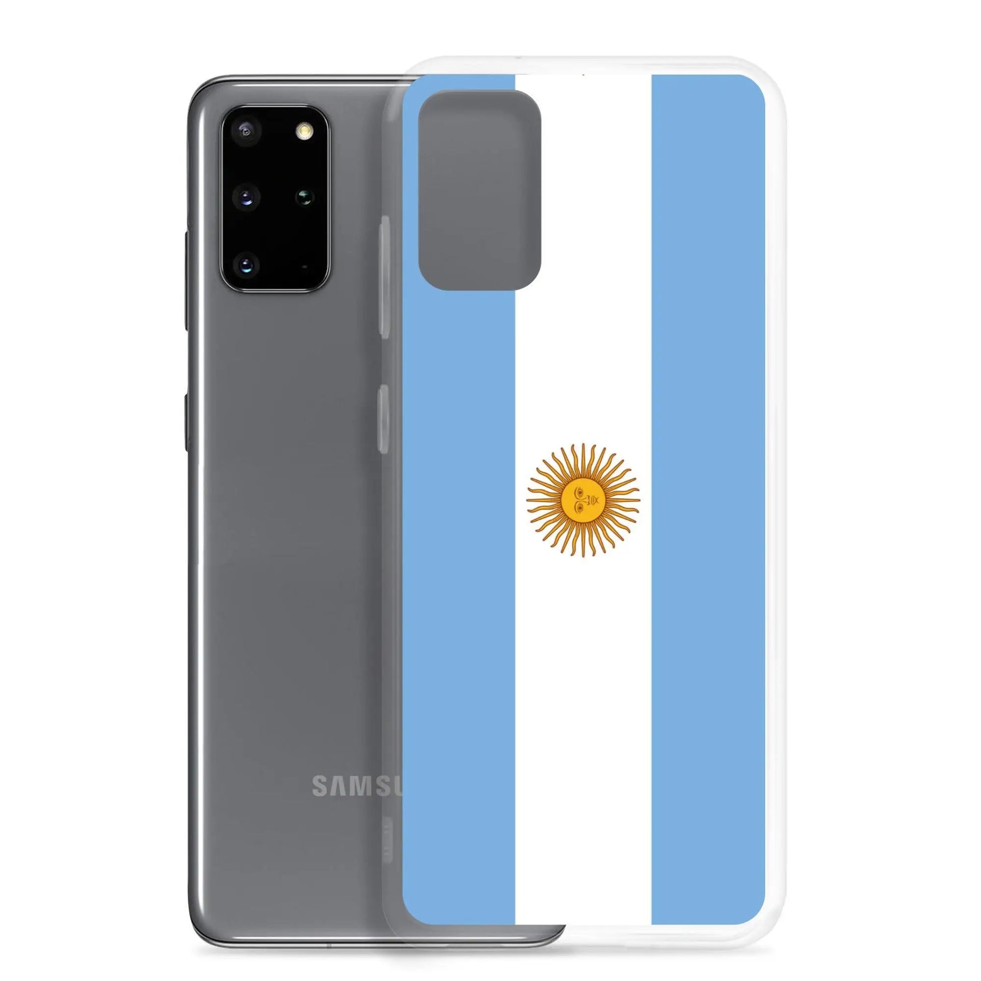 Coque Souple Antichoc pour Samsung avec Drapeau de l'Argentine