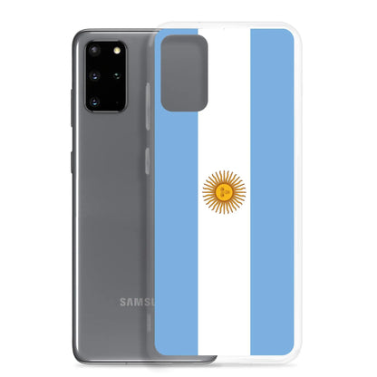 Coque Souple Antichoc pour Samsung avec Drapeau de l'Argentine