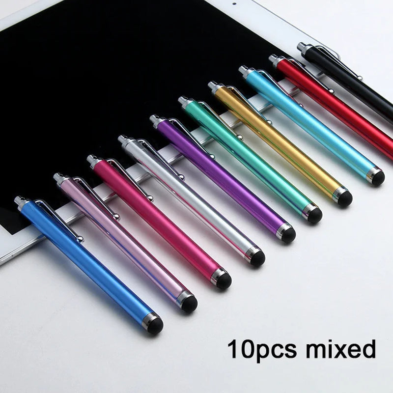 10Pcs  Capacitive Stylus Tablet Screen Touch Pen for Iphone Pad Android Mobile Phone Rubber Tip Stylus