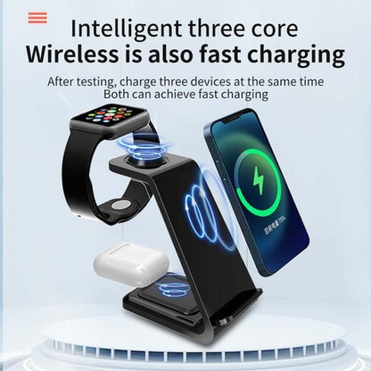 15W Fast Wireless Charging Stand for Samsung, iPhone, and LG Devices