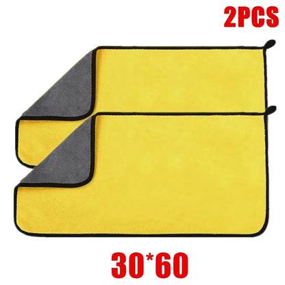 Professional Microfiber Car Cleaning Towels - Available in 1, 2, or 6 Pack for Effective Car Washing and Detailing