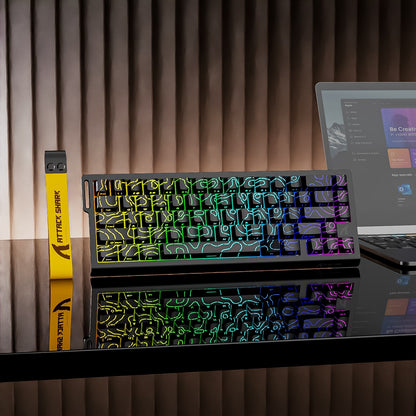ATTACK SHARK X68 HE Rapid Trigger Mechanical Keyboard Magnetic Switch 60% Wired