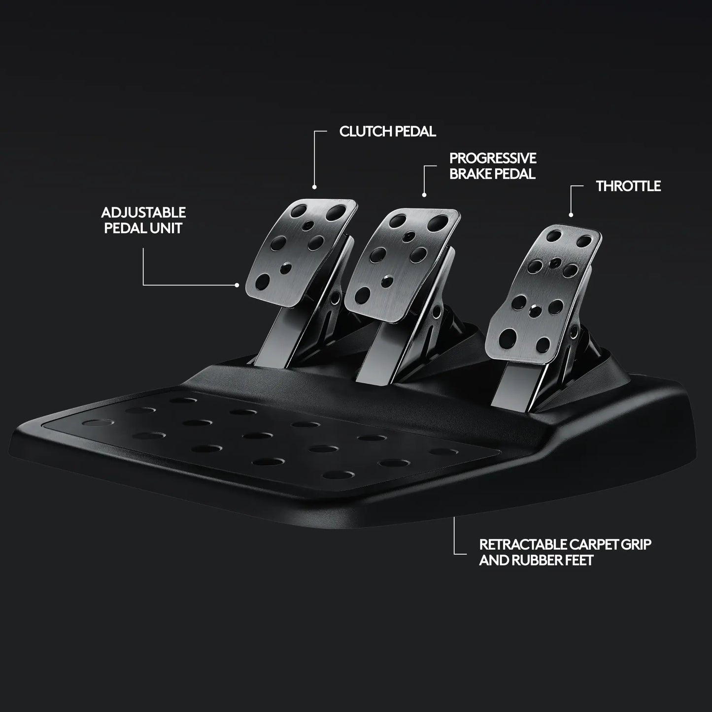 Logitech G29 Driving Force Racing Wheel with Pedals - Advanced Force Feedback, Stainless Steel Paddle Shifters, Leather Grip, USB Connectivity for PS5, PS4, PC, and Mac - Black