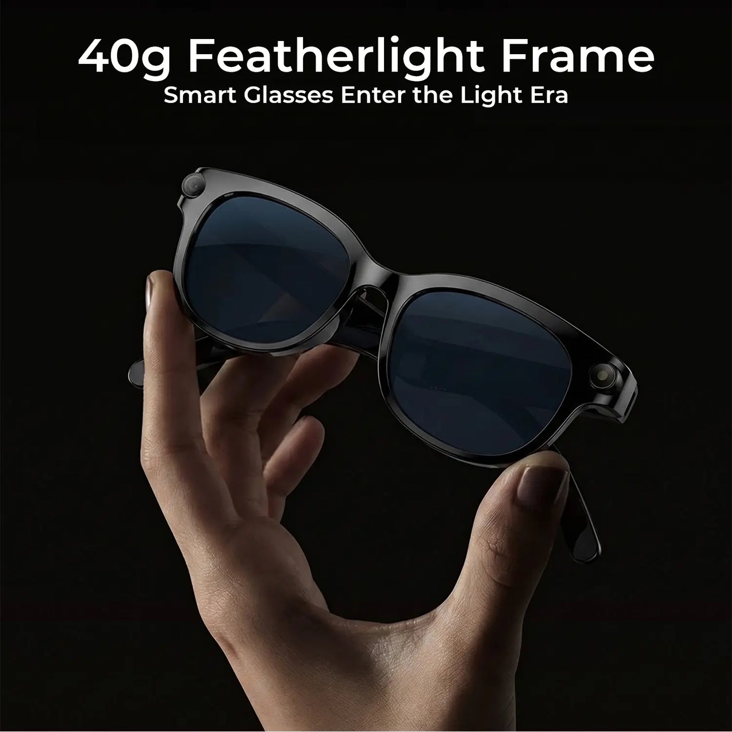 800W HD Smart Sport Glasses with AI Capabilities, Photo/Video Recording, Remote Shutter Control, Voice Assistant, Object Recognition, Bluetooth Connectivity for Music and Calls, Multilingual Translation, Lightweight Design, Meta Glasses