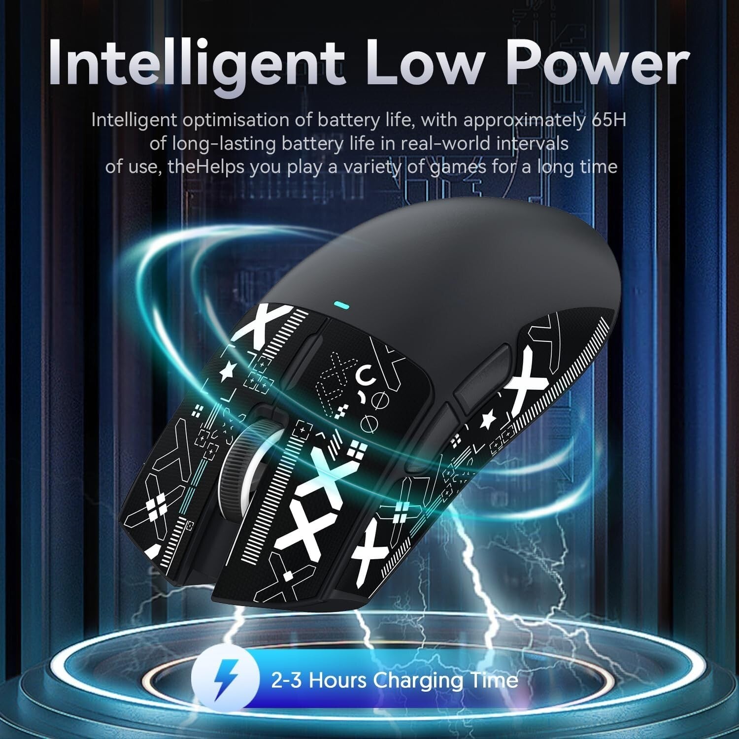 ATTACK SHARK X11 Tri-Mode Wireless Gaming Mouse with RGB Charging Dock, 22000DPI