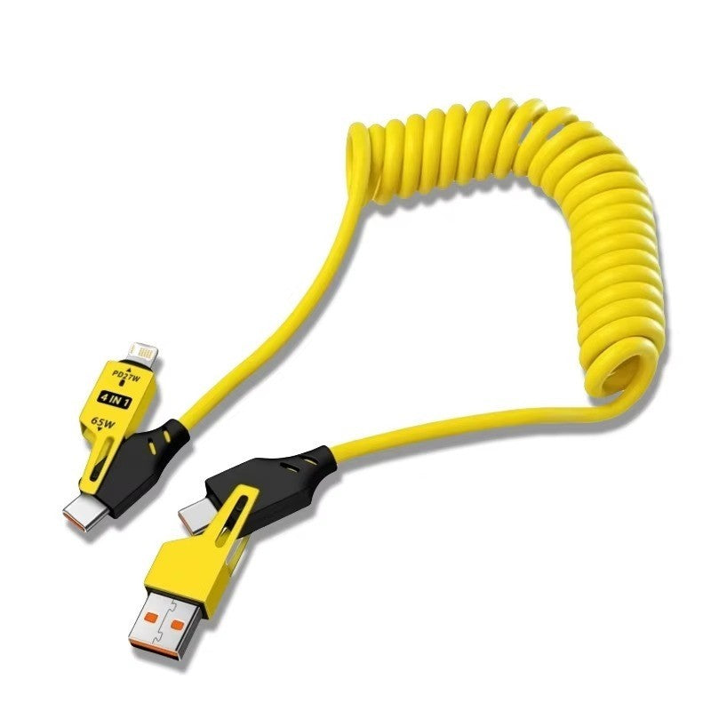 4 in 1 USB-C Charging Cable PD 65W USB a /Type C to Type C for Iphone Samsung