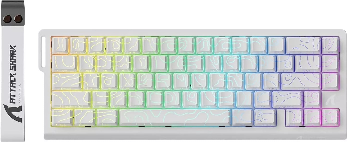 ATTACK SHARK X68 HE Rapid Trigger Mechanical Keyboard Magnetic Switch 60% Wired