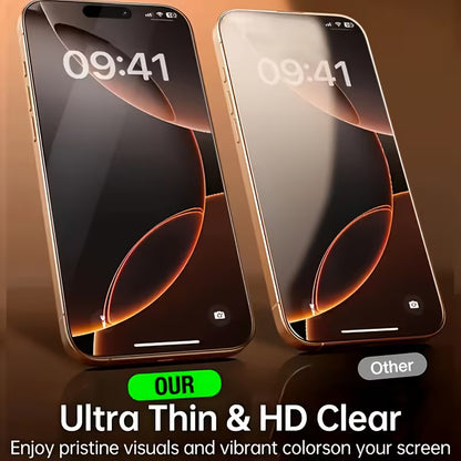 2 X Screen Protector Tempered Glass Iphone 17 Air 16E 15 Pro Max 14 13 12 11 XR
