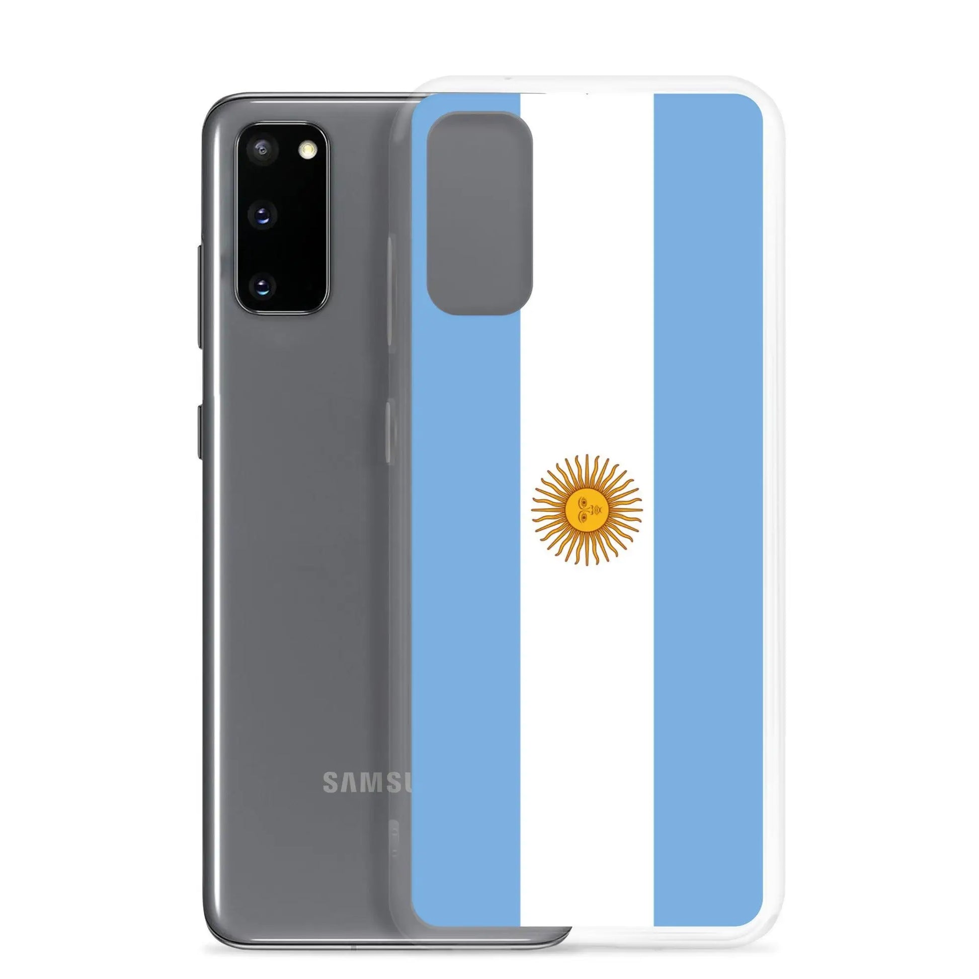 Coque Souple Antichoc pour Samsung avec Drapeau de l'Argentine