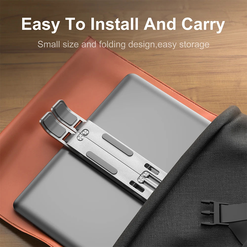 Adjustable Aluminum Alloy Laptop Holder Notebook Stand Lifting Cooling Bracket for Macbook Lenovo Portable Computer Accessories