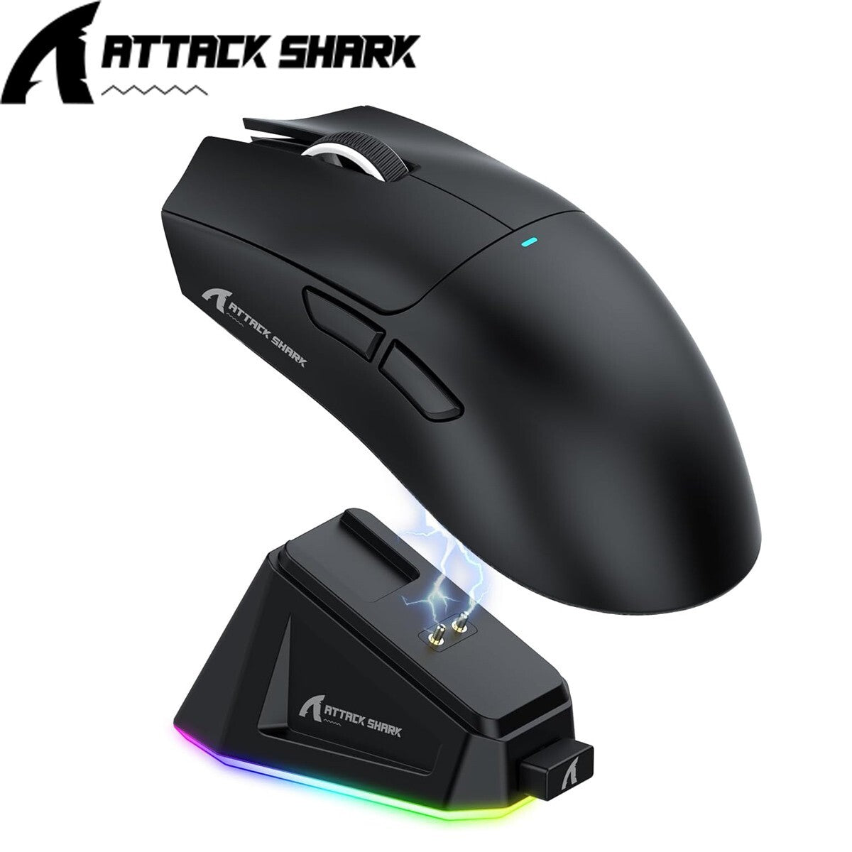 ATTACK SHARK X11 Tri-Mode Wireless Gaming Mouse with RGB Charging Dock, 22000DPI