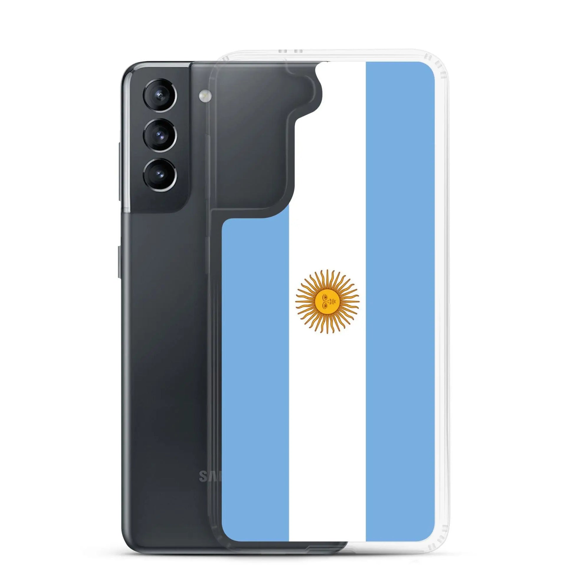 Coque Souple Antichoc pour Samsung avec Drapeau de l'Argentine
