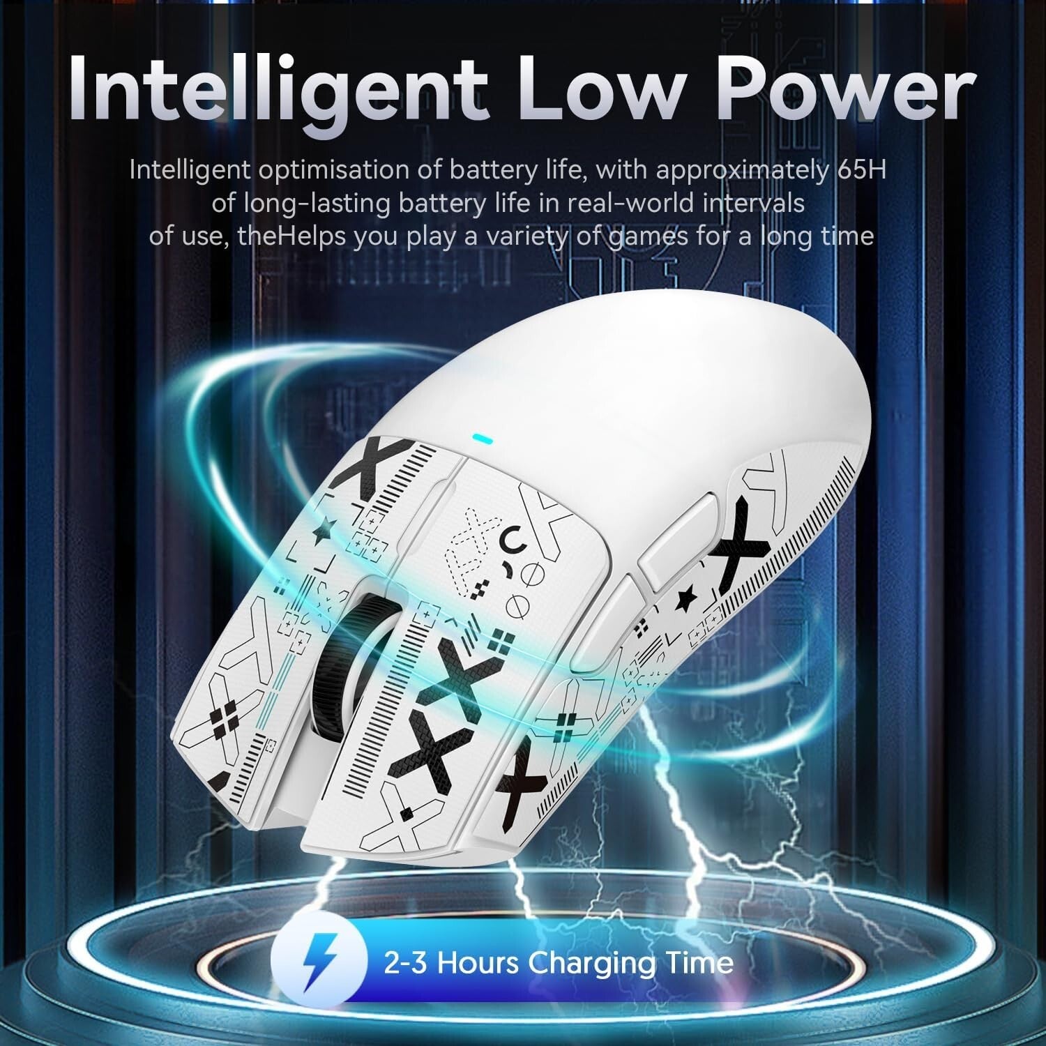 ATTACK SHARK X11 Tri-Mode Wireless Gaming Mouse with RGB Charging Dock, 22000DPI