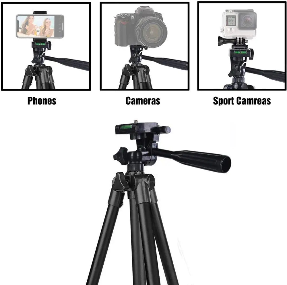 Professional Smartphone Tripod: Portable Cell Phone Stand for Selfies and Photography